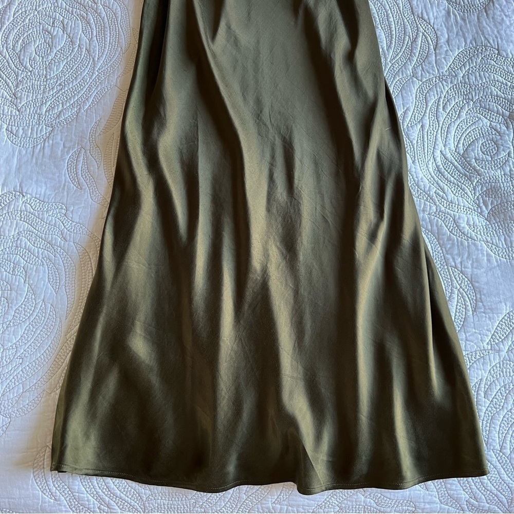 Madewell - Square Neck Midi Dress - Expedition Gr… - image 8